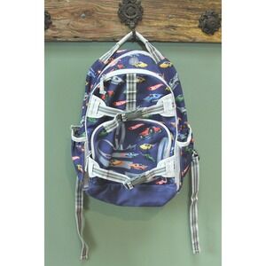 Pottery Barn Hot Wheels Backpack Kids‎ School Bag Bookbag Car Print Blue